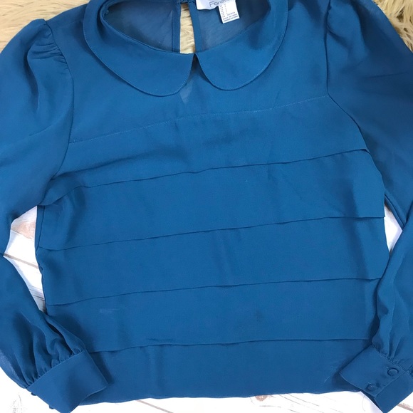 Forever 21 Blue peter collar blouse - Picture 3 of 7